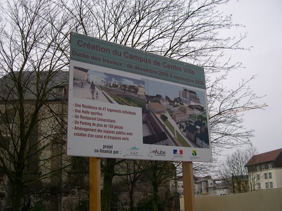  Création du Campus de Centre-Ville, panneau d'information
